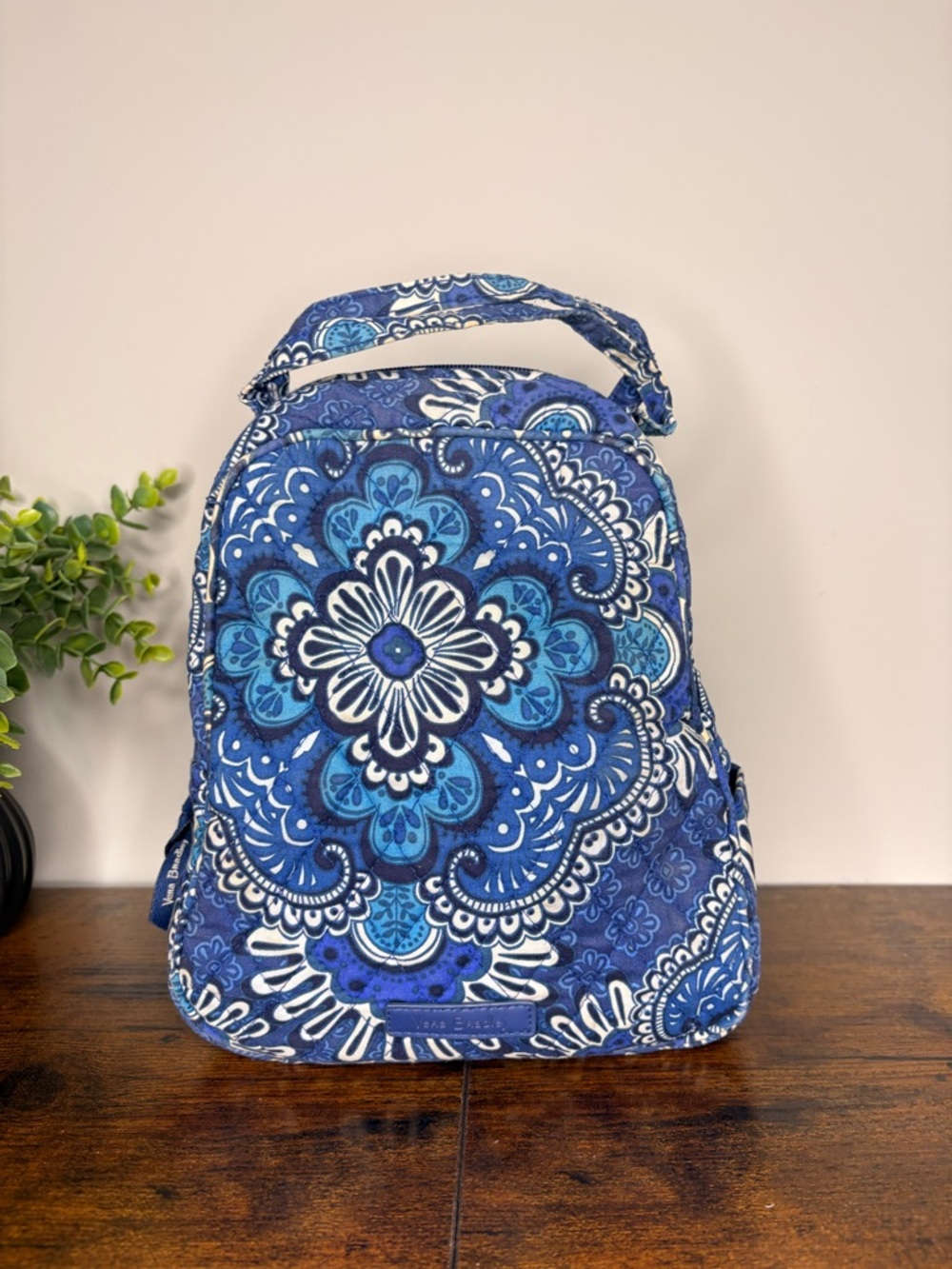 Vera Bradley Lunch Bunch Tote Blue Island Medallion Insulated Lunch Bag